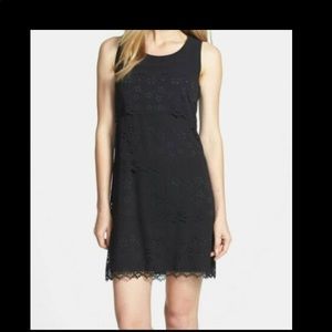 Jessica Simpson laser-cut tiered dress